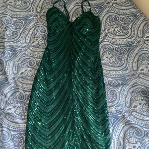 Long Ana short dresses green